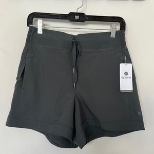 Apana Forest Green Woven Stretch Cargo Short - Size S